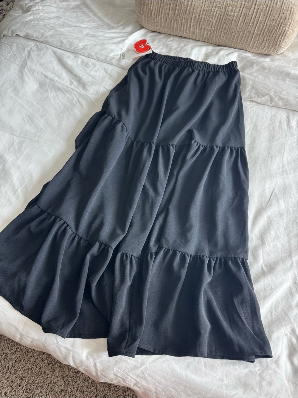 NWT Black Tiered Maxi Skirt - Women